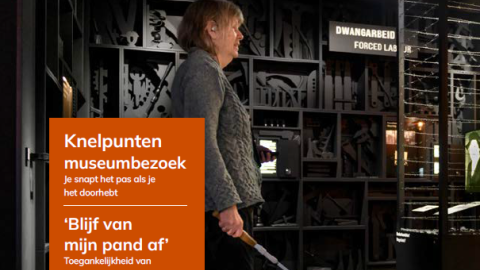 De afbeelding geeft de voorkant van het magazine IN:museum.