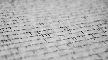 close-up van schrift dat is beschreven met onleesbaar handschrift